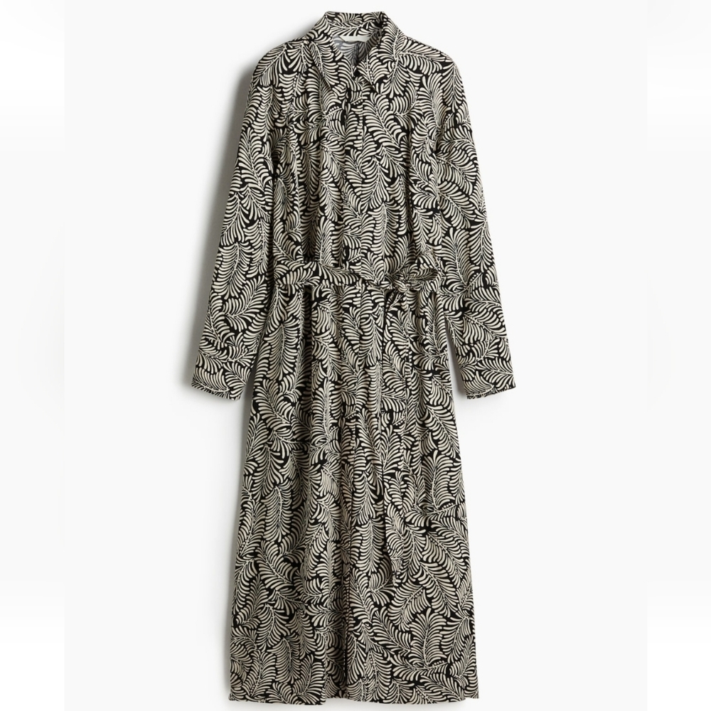H&M Tie-belt Viscose Maxi Dress